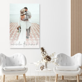 Script Couple Foto erinnern Sie sich an diesen Mom Leinwanddruck