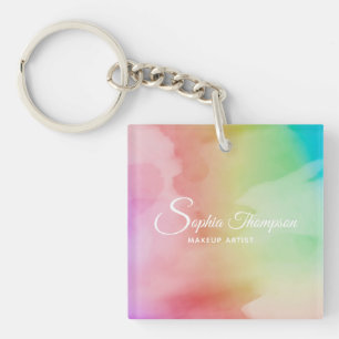 Script d'aquarelle moderne Rainbow Pastel - Porte