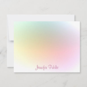 Script de calligraphie Modèle coloré tendance mode