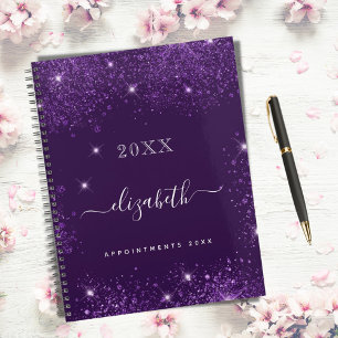 Script de nom de parties scintillant violet 2023