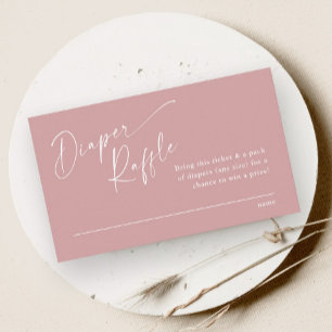 Script Diaper Raffle Girls Babydusche Begleitkarte