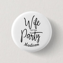 Script-Ehefrau des Party Bachelorette-Name Button