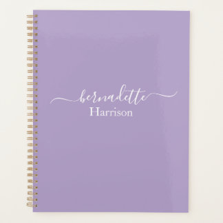 Script élégant | Nom personnalisé | Lavender Plann
