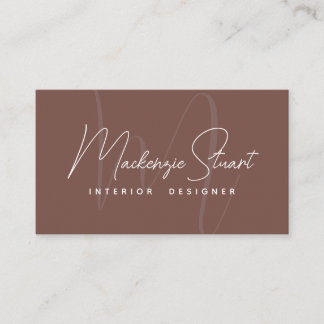 Script en terre cuite QR Code Carte de visite Mono