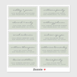 Script Étiquette de adresse invité ORDER 6" ou 8"