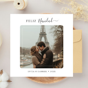 Script Feliz Navidad Couple Foto Weihnachten