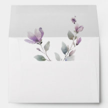 Script floral simple aquarelle mariage