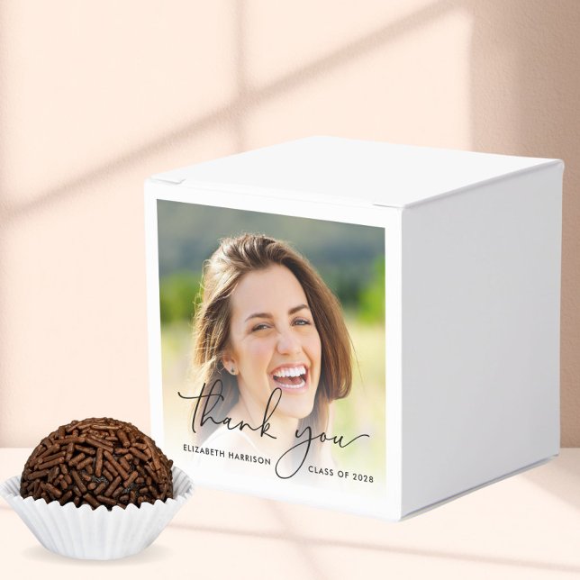 Script Foto Graduation Party Vielen Dank Geschenkschachtel (Von Creator hochgeladen)