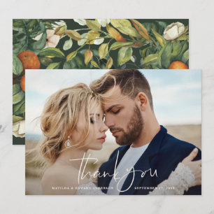 Script Foto Hochzeit danke Zitrus botanisch