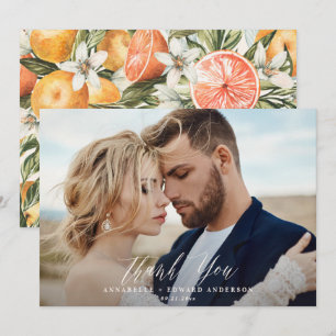 Script Foto Hochzeit danke Zitrus botanisch