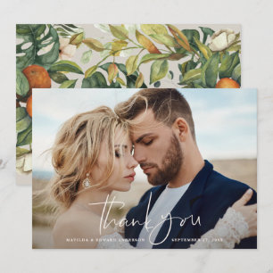 Script Foto Hochzeit danke Zitrus botanisch
