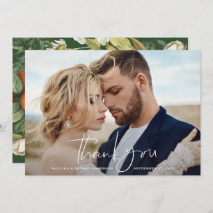 Script Foto Hochzeit danke Zitrus botanisch