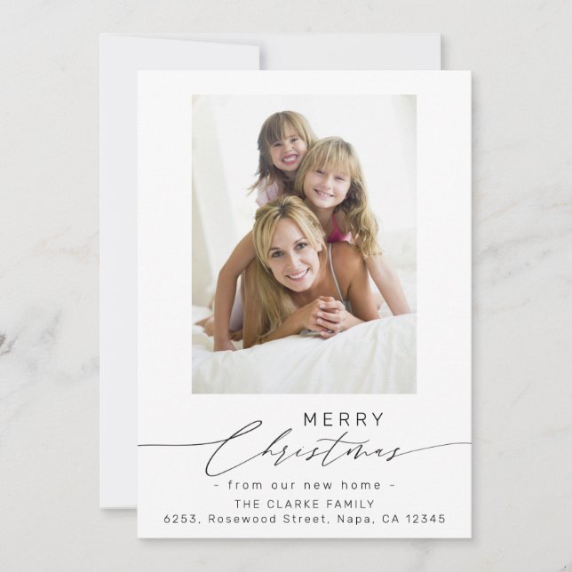 Script Frohe Weihnachten aus unserem neuen Zuhause (Vorderseite)