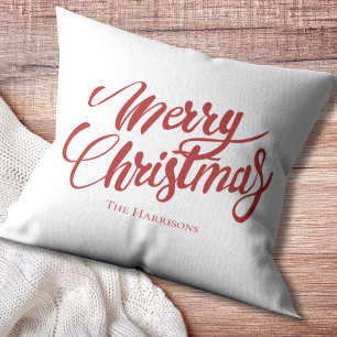 Script Frohe Weihnachten Familie Weihnachten Pillo Kissen