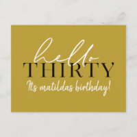 Script & geometrische 30. Geburtstag