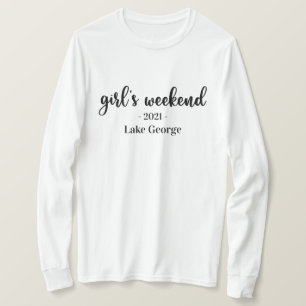 Script Girl's Weekend Location and Year T-Shirt