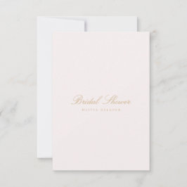 Script Gold & Blush Pink Bridal Dusche Einladung