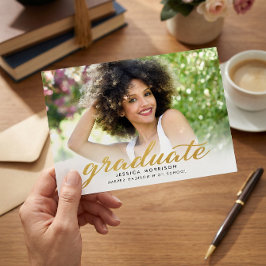 Script Gold moderne 2023 Faire-part de graduation
