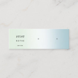 Script Gradient Stud Earring Mini Mini Visitenkarte