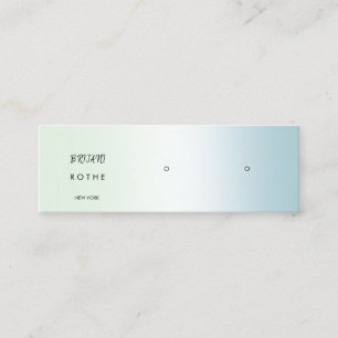 Script Gradient Stud Earring Mini Visitenkarte