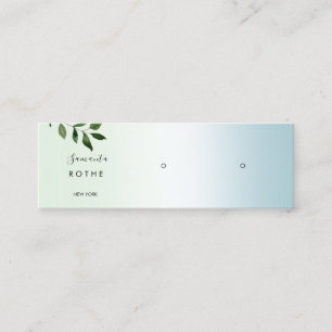 Script Gradient Study Earring Mini Business Ca Mini Visitenkarte