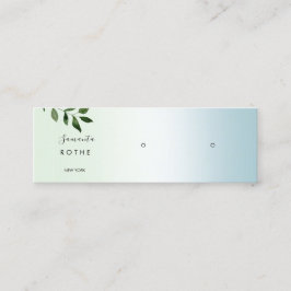 Script Gradient Study Earring Mini Business Ca Visitenkarte