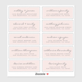 Script Guest Address Labels ORDER 6" oder 8" Blatt