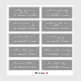 Script Guest Address Labels ORDER 6" oder 8" Blatt