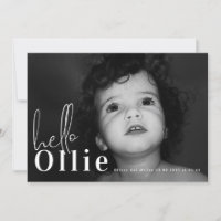 Script Hallo Name Neutrales Minimalistisches Foto