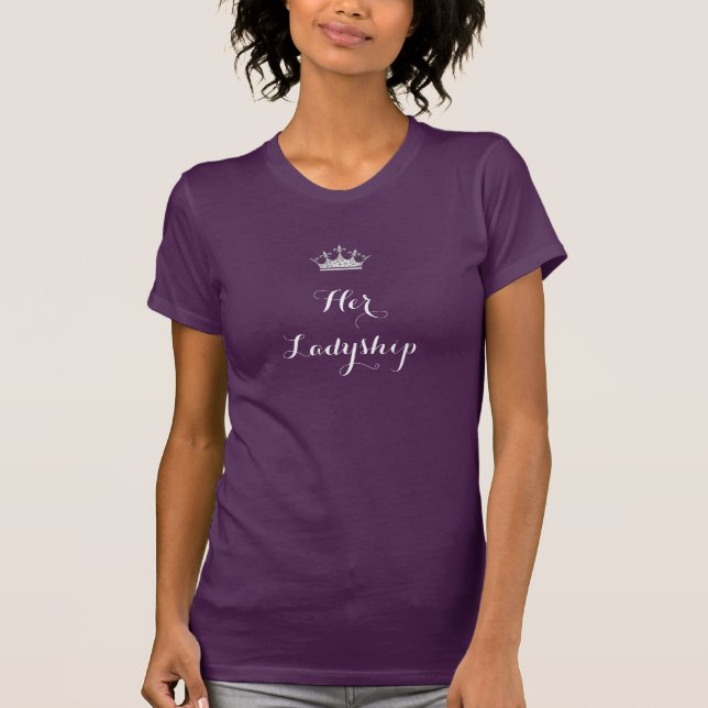 Script ihre Ladyship-Dame des Landsitzes T-Shirt (Vorderseite)