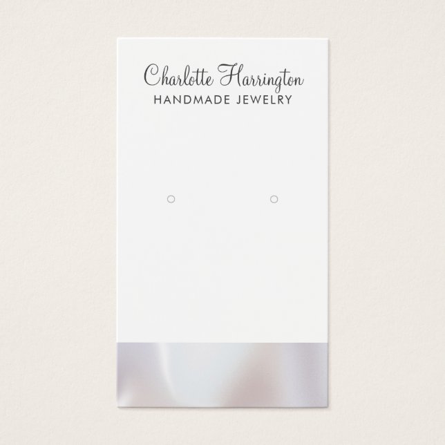 Script Iridescente Pearl Edge Earring Bijoux (Devant)