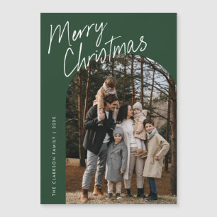 Script Joyeux Arche de Noël Photo Carte magnétique