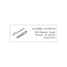 Script Makeup Studio Name Rücksendeadresse Telefon