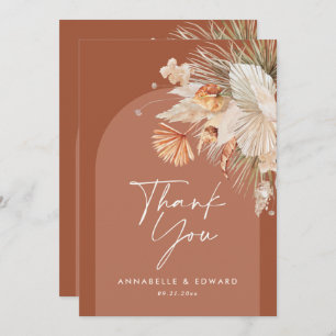 Script mariage élégant merci teracotta moderne