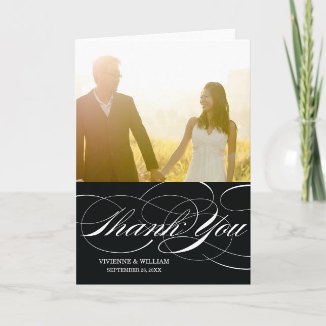 SCRIPT MERCI | CARTE PHOTO mariage MERCI (Devant)