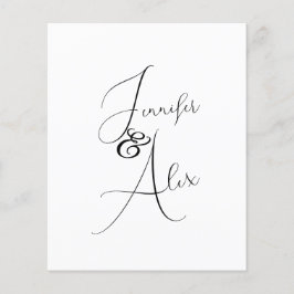 Script Minimalist Photo Collage Thank You Cards
