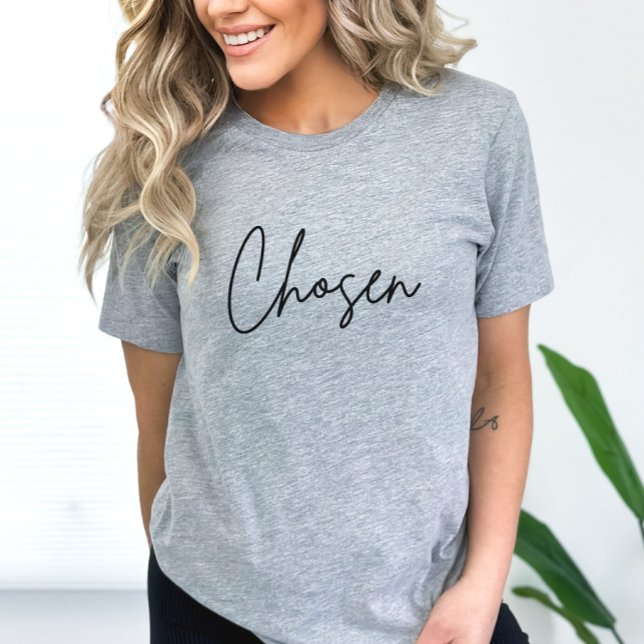 Script minimaliste choisi T-shirt de foi chrétienn (Créateur téléchargé)