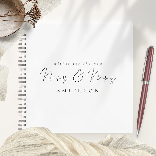 Script minimaliste Lesbian Mariage livre d'invité (Créateur téléchargé)