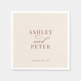 Script Minimalistisch Classic Wedding Serviette