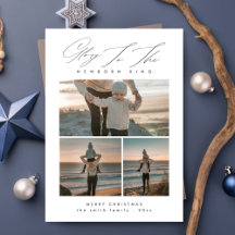 Script Minimalistisch Glory Family 3 Foto Weihnach