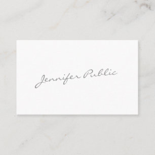 Script Modern elegant kalligraphiert Schlicht Tren Visitenkarte