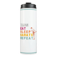 Script Modern Kids Martial Arts Silhouette Karate