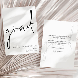 Script moderne 2024 Faire-part de graduation