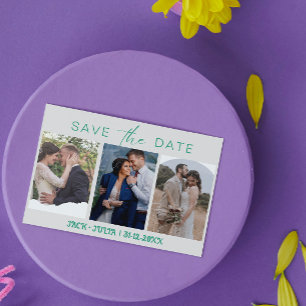 Script moderne 3 Modèles photo Enregistrer la date