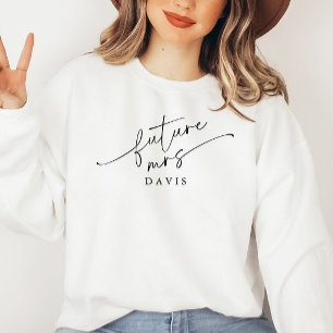 Script moderne avenir personnalisé Mme Sweatshirt