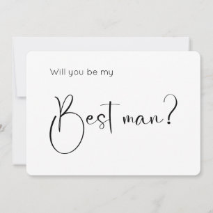 Script moderne Best Man Proposition Invitation