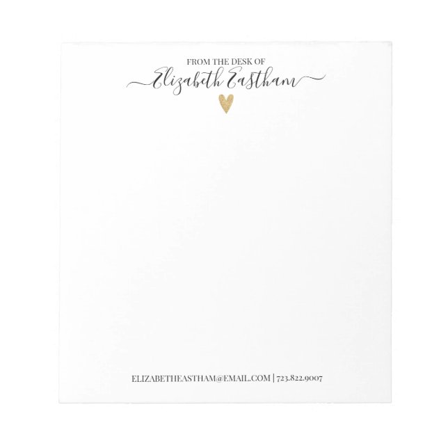 Script moderne du bureau du Bloc-notes (Devant)