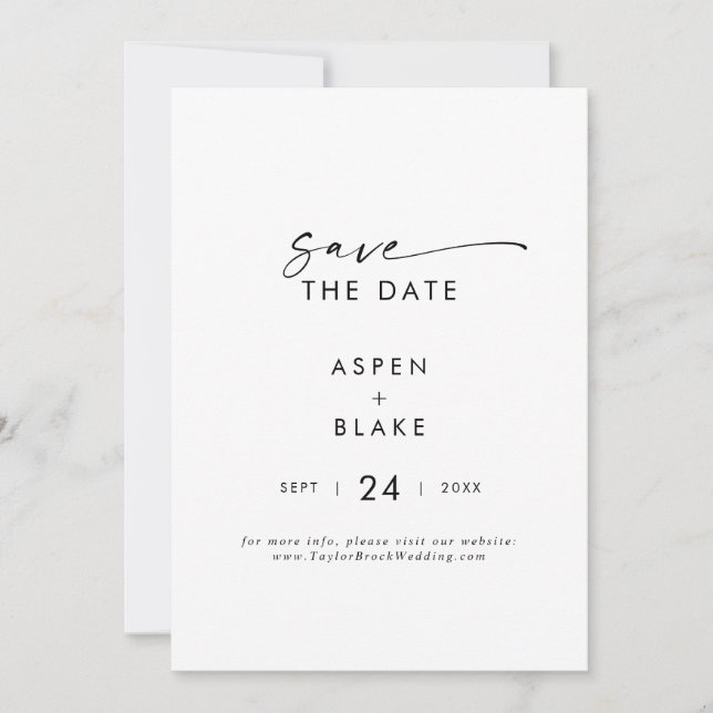 Script moderne Enregistrer la carte d'annonce (Devant)