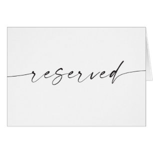 Script moderne minimaliste mariage réservé signe
