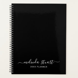 Script moderne professionnel noir et blanc